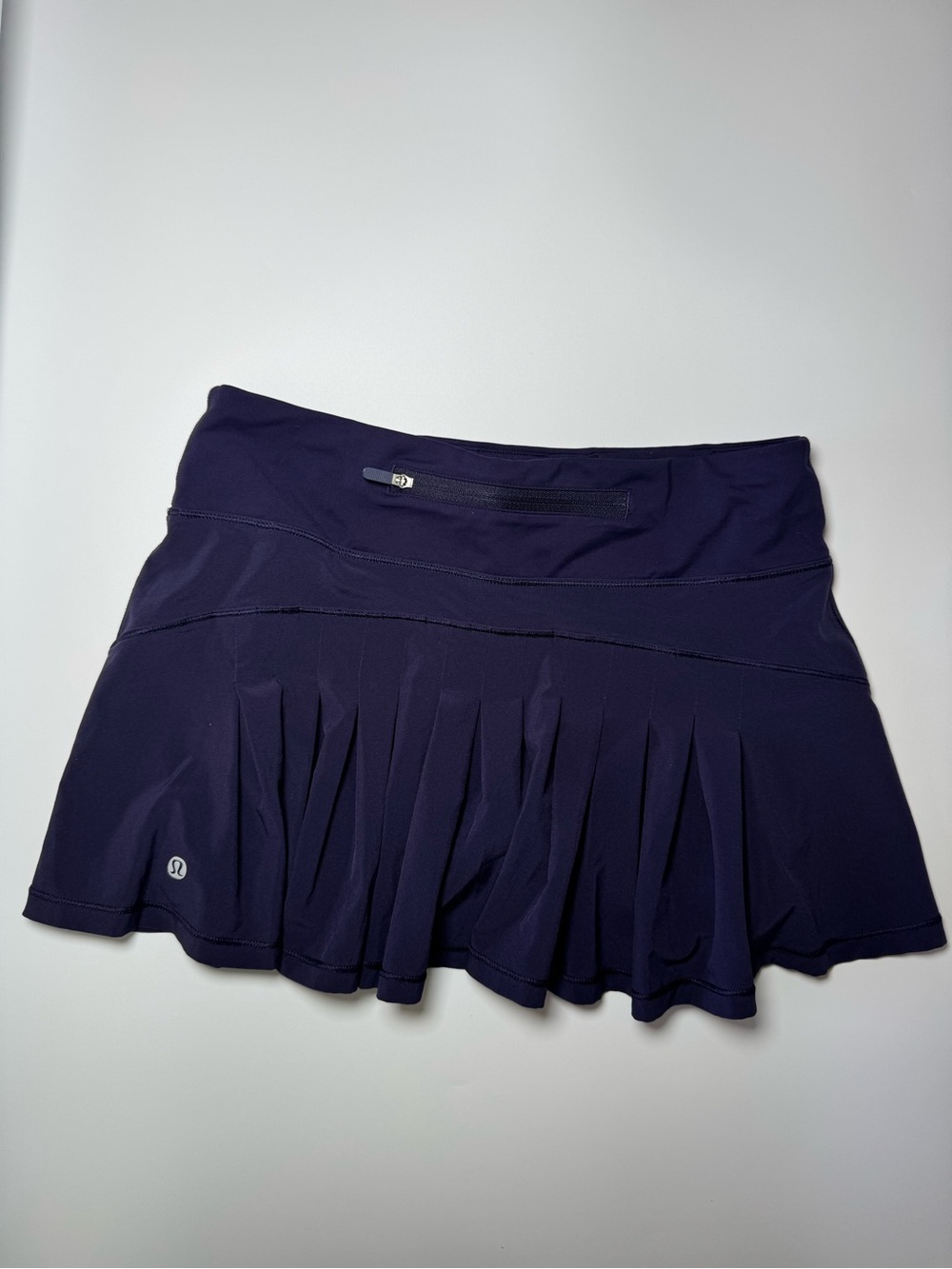 lululemon athletica Deep Purple Pleated Athletic Skirt with Zip Pocket